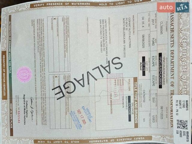 Сірий Форд Ескейп, об'ємом двигуна 2 л та пробігом 204 тис. км за 12200 $, фото 39 на Automoto.ua