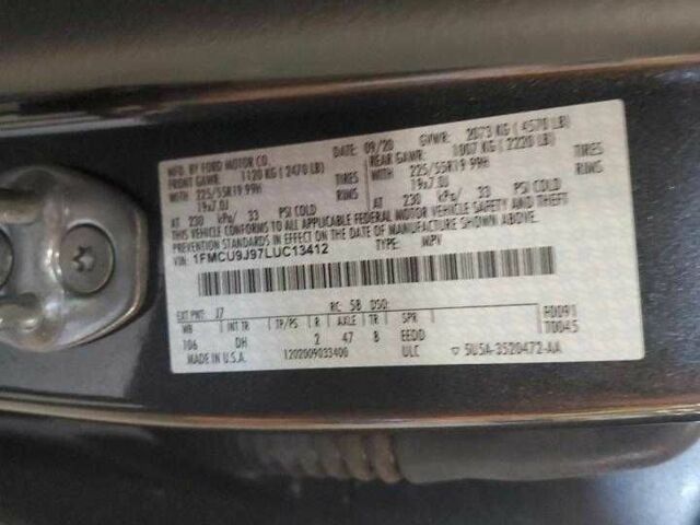 Сірий Форд Ескейп, об'ємом двигуна 2 л та пробігом 29 тис. км за 5600 $, фото 12 на Automoto.ua