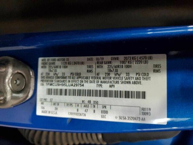 Синий Форд Эскейп, объемом двигателя 2 л и пробегом 83 тыс. км за 4000 $, фото 11 на Automoto.ua