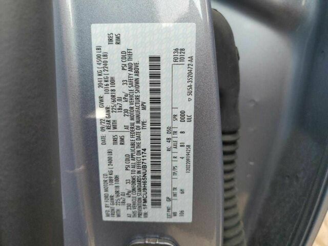 Синий Форд Эскейп, объемом двигателя 1.5 л и пробегом 47 тыс. км за 3900 $, фото 12 на Automoto.ua