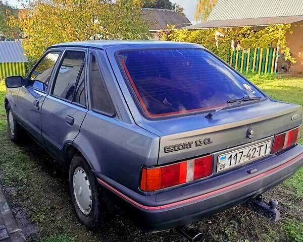 Синий Форд Эскорт, объемом двигателя 1.3 л и пробегом 100 тыс. км за 800 $, фото 1 на Automoto.ua