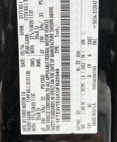 Чорний Форд Ф-150, об'ємом двигуна 3.5 л та пробігом 145 тис. км за 32000 $, фото 22 на Automoto.ua