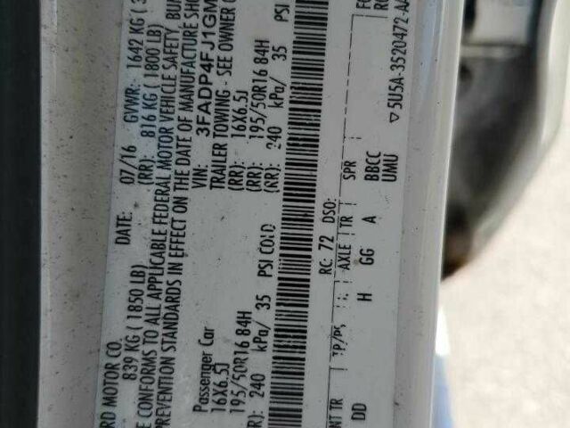 Белый Форд Фиеста, объемом двигателя 0 л и пробегом 34 тыс. км за 750 $, фото 11 на Automoto.ua