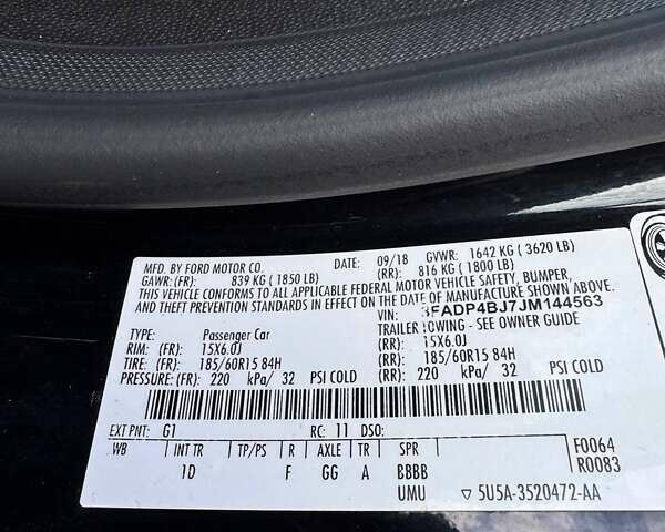 Чорний Форд Фієста, об'ємом двигуна 1.6 л та пробігом 150 тис. км за 8900 $, фото 30 на Automoto.ua