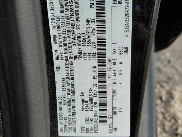 Черный Форд Фиеста, объемом двигателя 1.6 л и пробегом 100 тыс. км за 6500 $, фото 11 на Automoto.ua