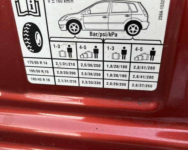 Красный Форд Фиеста, объемом двигателя 1.4 л и пробегом 58 тыс. км за 4200 $, фото 20 на Automoto.ua