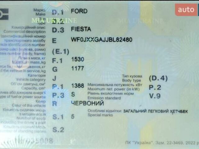 Красный Форд Фиеста, объемом двигателя 1.39 л и пробегом 173 тыс. км за 7300 $, фото 87 на Automoto.ua