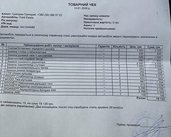 Синий Форд Фиеста, объемом двигателя 1.4 л и пробегом 176 тыс. км за 6600 $, фото 28 на Automoto.ua