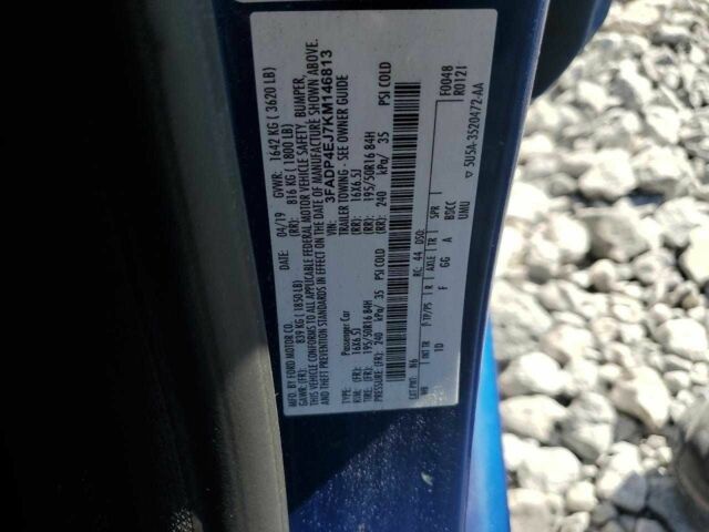 Синий Форд Фиеста, объемом двигателя 1.6 л и пробегом 151 тыс. км за 6900 $, фото 12 на Automoto.ua