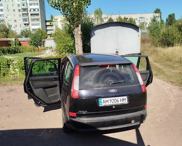 Черный Форд Focus C-Max, объемом двигателя 1.8 л и пробегом 213 тыс. км за 4000 $, фото 1 на Automoto.ua