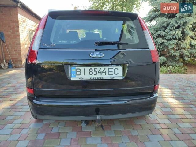 Черный Форд Focus C-Max, объемом двигателя 1.6 л и пробегом 217 тыс. км за 5000 $, фото 3 на Automoto.ua