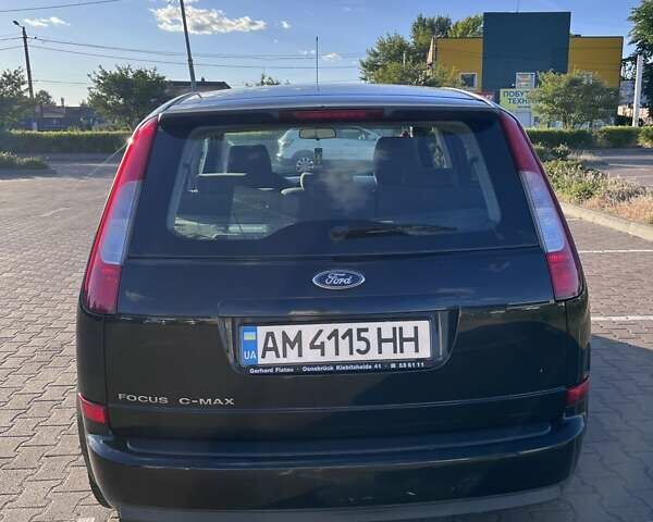 Черный Форд Focus C-Max, объемом двигателя 1.6 л и пробегом 252 тыс. км за 4500 $, фото 1 на Automoto.ua