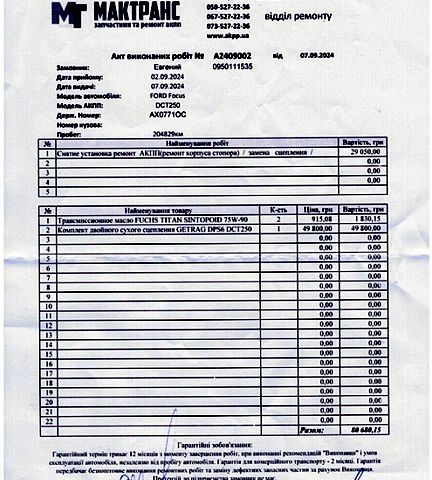 Белый Форд Фокус, объемом двигателя 2 л и пробегом 230 тыс. км за 8500 $, фото 10 на Automoto.ua