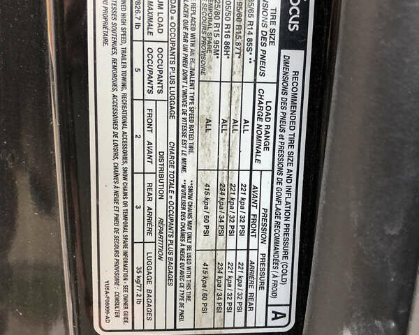 Черный Форд Фокус, объемом двигателя 2 л и пробегом 240 тыс. км за 3000 $, фото 3 на Automoto.ua