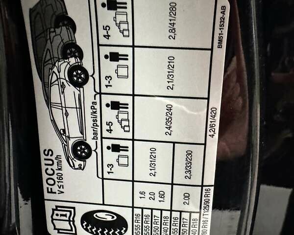 Черный Форд Фокус, объемом двигателя 1.6 л и пробегом 162 тыс. км за 7300 $, фото 36 на Automoto.ua