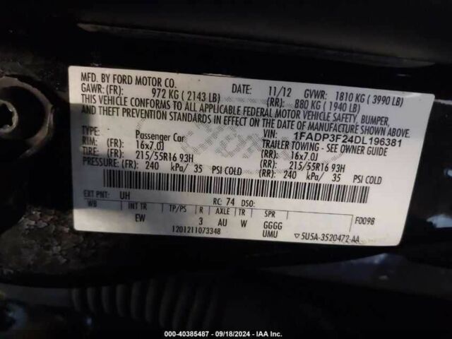 Черный Форд Фокус, объемом двигателя 2 л и пробегом 165 тыс. км за 1200 $, фото 9 на Automoto.ua