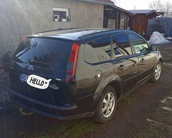 Черный Форд Фокус, объемом двигателя 1.6 л и пробегом 320 тыс. км за 4721 $, фото 1 на Automoto.ua