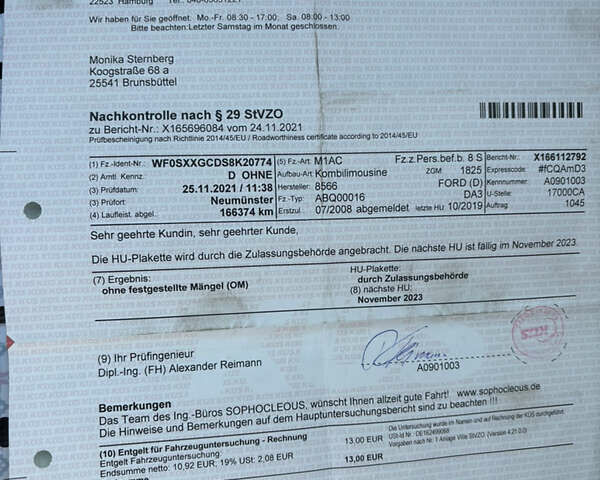 Черный Форд Фокус, объемом двигателя 1.6 л и пробегом 189 тыс. км за 5850 $, фото 18 на Automoto.ua