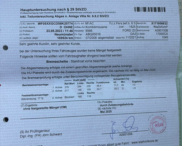 Черный Форд Фокус, объемом двигателя 1.6 л и пробегом 189 тыс. км за 5850 $, фото 19 на Automoto.ua