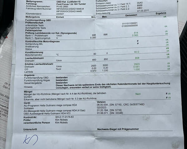 Чорний Форд Фокус, об'ємом двигуна 1.6 л та пробігом 222 тис. км за 6550 $, фото 25 на Automoto.ua