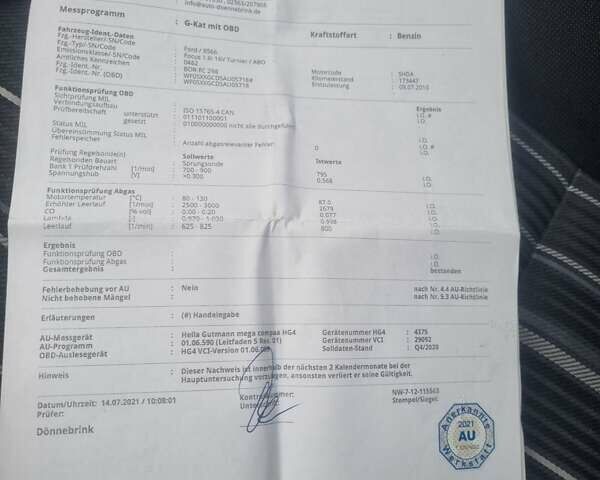 Чорний Форд Фокус, об'ємом двигуна 1.6 л та пробігом 230 тис. км за 6300 $, фото 55 на Automoto.ua