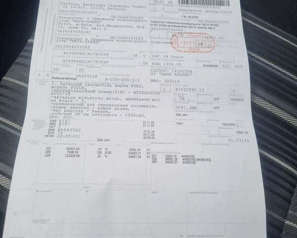Чорний Форд Фокус, об'ємом двигуна 1.6 л та пробігом 230 тис. км за 6300 $, фото 50 на Automoto.ua