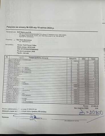 Синий Форд Фокус, объемом двигателя 1.6 л и пробегом 264 тыс. км за 4800 $, фото 4 на Automoto.ua