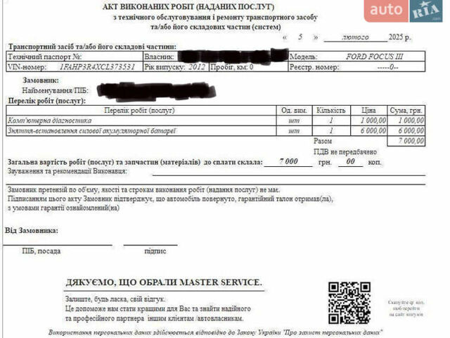 Синий Форд Фокус, объемом двигателя 0 л и пробегом 119 тыс. км за 6500 $, фото 12 на Automoto.ua