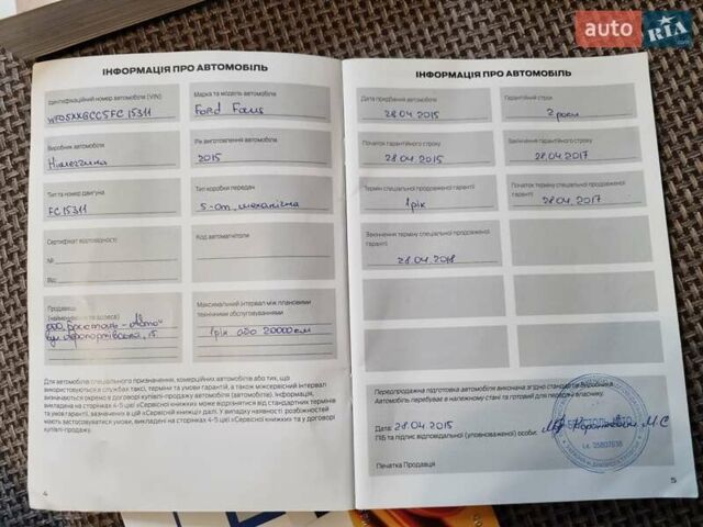Синий Форд Фокус, объемом двигателя 1 л и пробегом 224 тыс. км за 5950 $, фото 9 на Automoto.ua