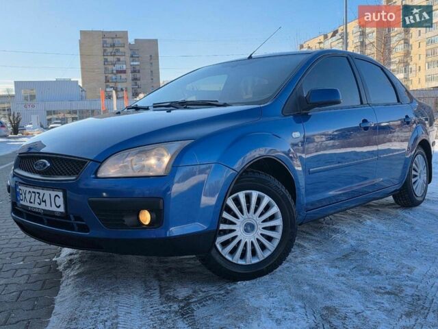 Синий Форд Фокус, объемом двигателя 1.6 л и пробегом 237 тыс. км за 5000 $, фото 1 на Automoto.ua