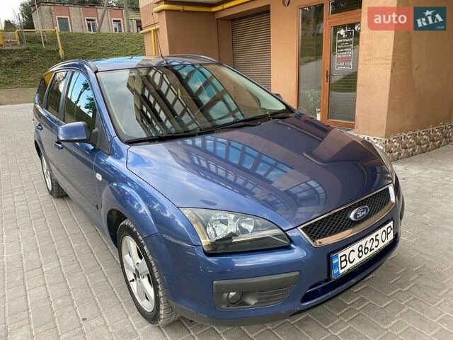 Синий Форд Фокус, объемом двигателя 1.6 л и пробегом 233 тыс. км за 3950 $, фото 1 на Automoto.ua