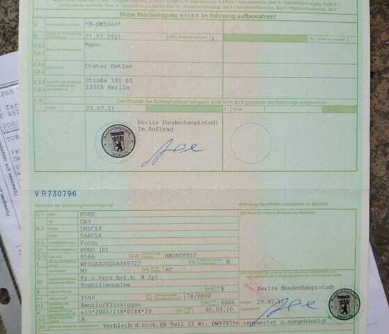 Синий Форд Фокус, объемом двигателя 1.6 л и пробегом 188 тыс. км за 6300 $, фото 21 на Automoto.ua