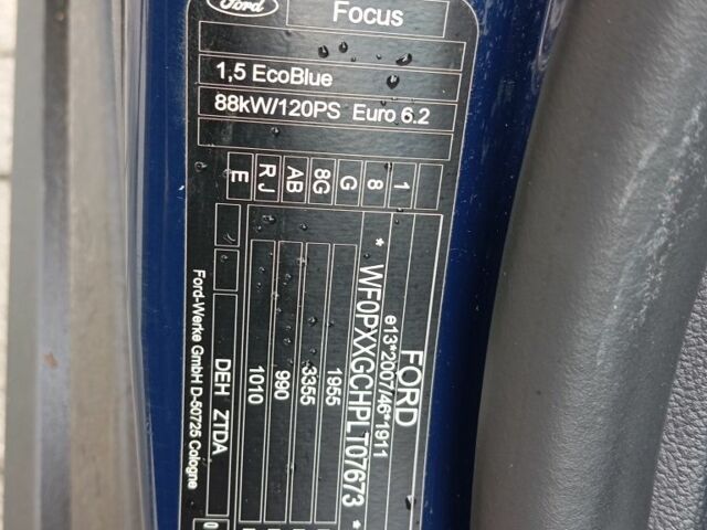 Синій Форд Фокус, об'ємом двигуна 1.5 л та пробігом 283 тис. км за 20978 $, фото 4 на Automoto.ua