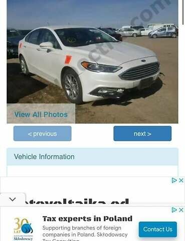 Белый Форд Фьюжн, объемом двигателя 1.5 л и пробегом 99 тыс. км за 12900 $, фото 30 на Automoto.ua