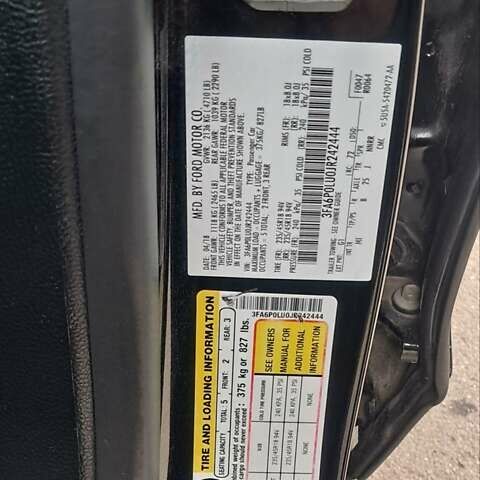 Чорний Форд Фьюжен, об'ємом двигуна 2 л та пробігом 150 тис. км за 16299 $, фото 9 на Automoto.ua