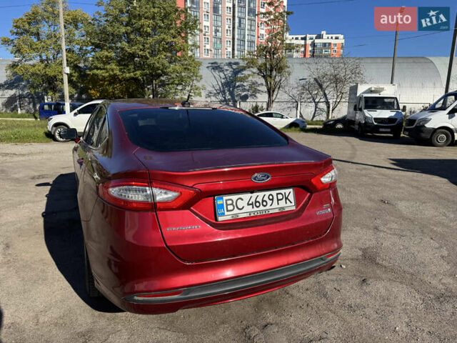 Форд Фьюжн 2013 в Львове на Automoto.ua Красный Форд Фьюжн, объемом двигателя 2 л и пробегом 221 тыс. км за 12500 $, фото 6 на Automoto.ua