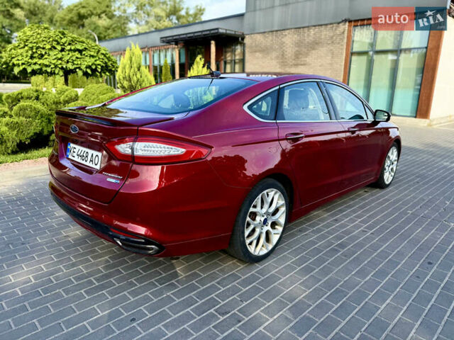 Форд Фьюжн 2014 в Днепре (Днепропетровске) на Automoto.ua Красный Форд Фьюжн, объемом двигателя 2 л и пробегом 211 тыс. км за 10700 $, фото 11 на Automoto.ua