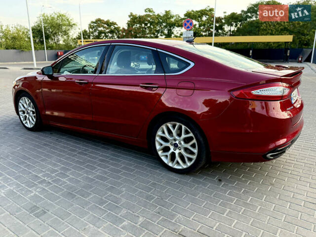 Форд Фьюжн 2014 в Днепре (Днепропетровске) на Automoto.ua Красный Форд Фьюжн, объемом двигателя 2 л и пробегом 211 тыс. км за 10700 $, фото 3 на Automoto.ua