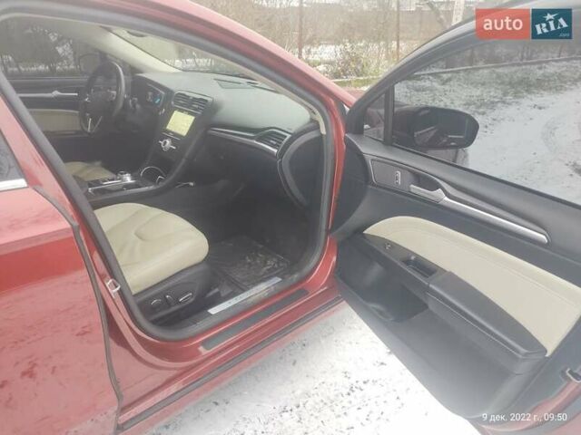 Форд Фьюжен 2016 у Нововолинськ на Automoto.ua Червоний Форд Фьюжен, об'ємом двигуна 2 л та пробігом 163 тис. км за 12000 $, фото 7 на Automoto.ua