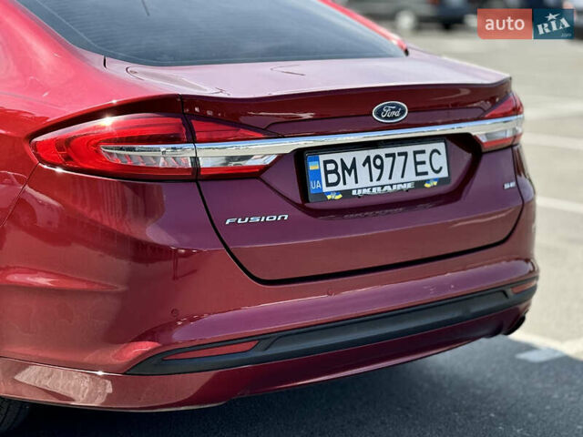 Форд Фьюжн 2017 в Сумах на Automoto.ua Красный Форд Фьюжн, объемом двигателя 1.5 л и пробегом 80 тыс. км за 13999 $, фото 7 на Automoto.ua