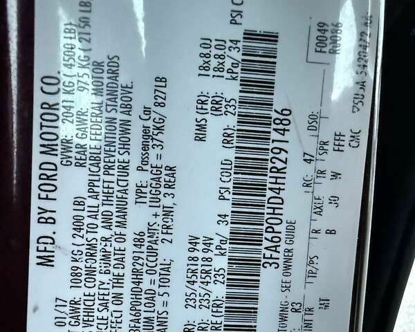 Форд Фьюжен, об'ємом двигуна 0 л та пробігом 166 тис. км за 10800 $, фото 26 на Automoto.ua