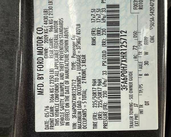 Форд Фьюжен, об'ємом двигуна 2.5 л та пробігом 147 тис. км за 12800 $, фото 26 на Automoto.ua