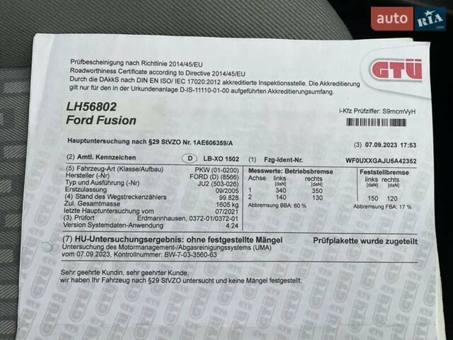 Сірий Форд Фьюжен, об'ємом двигуна 1.4 л та пробігом 118 тис. км за 4999 $, фото 22 на Automoto.ua