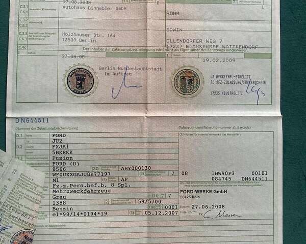 Серый Форд Фьюжн, объемом двигателя 1.4 л и пробегом 117 тыс. км за 6100 $, фото 21 на Automoto.ua