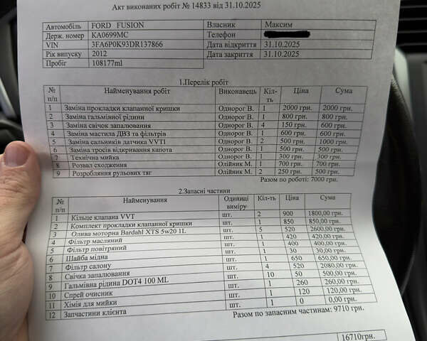 Серый Форд Фьюжн, объемом двигателя 2 л и пробегом 181 тыс. км за 8900 $, фото 23 на Automoto.ua