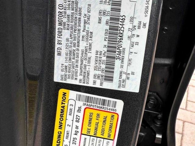 Серый Форд Фьюжн, объемом двигателя 2 л и пробегом 93 тыс. км за 15500 $, фото 17 на Automoto.ua