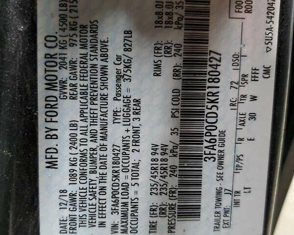 Сірий Форд Фьюжен, об'ємом двигуна 0 л та пробігом 96 тис. км за 2500 $, фото 11 на Automoto.ua