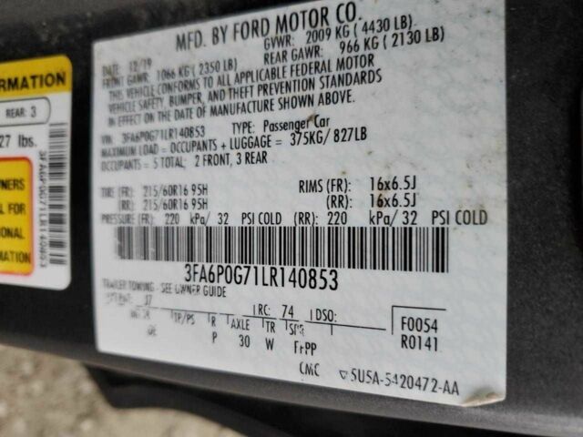 Серый Форд Фьюжн, объемом двигателя 2.5 л и пробегом 60 тыс. км за 1000 $, фото 11 на Automoto.ua