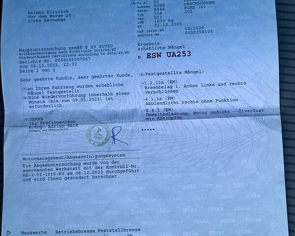 Синій Форд Фьюжен, об'ємом двигуна 1.6 л та пробігом 235 тис. км за 5899 $, фото 49 на Automoto.ua