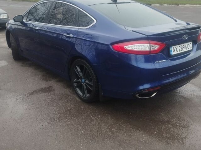 Синий Форд Фьюжн, объемом двигателя 2 л и пробегом 242 тыс. км за 8500 $, фото 4 на Automoto.ua